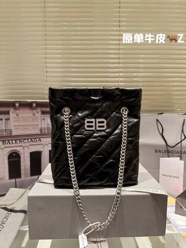 顶级原单 纯牛皮 巴黎 世家机车包balenciaga Crush Tote #巴黎世家balenciaga 巴黎世家机车包balenciaga Crush T