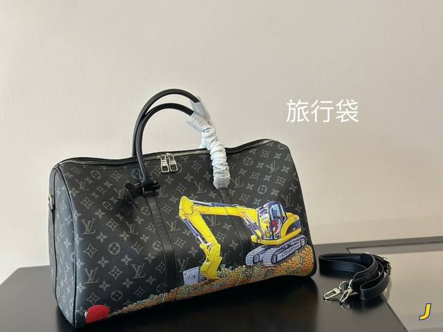 Lv新品旅行袋 男女通用款 大容量 尺寸45Cm 出差出游 不可缺少哦