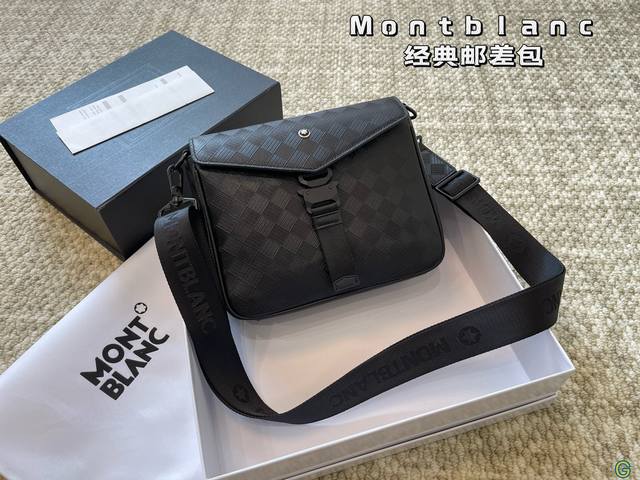 配盒 万宝龙montblanc 斜挎包 男包 超级喜欢这个包型 复古 大小刚好 尺寸23 15