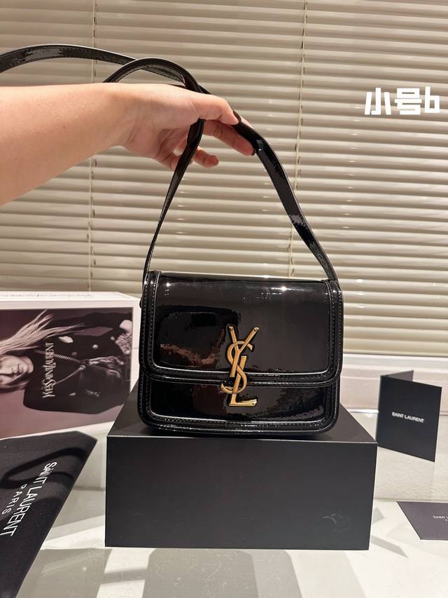 Ysl豆腐包 漆皮 It Bag_必火爆款 Ysl Solferino 原厂细牙签纹box牛皮 手感及皮面的柔韧度都非常好 全新设计的 L 字母上下对半开扣 尺