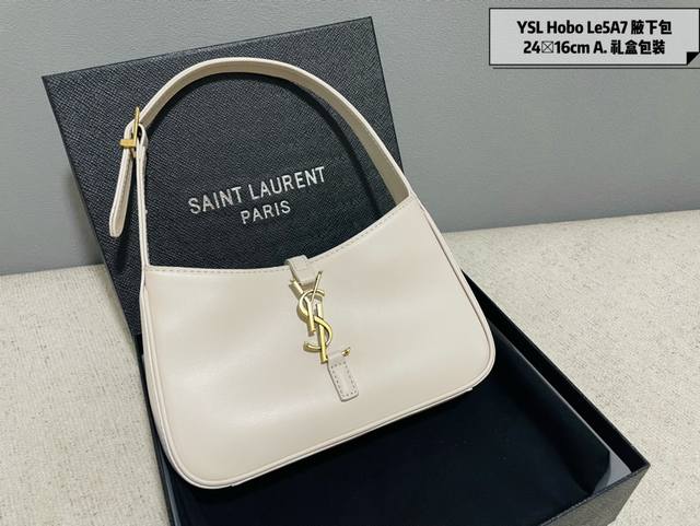 礼盒包装 Ysl2023新款腋下包le5A7Bag 2023新款腋下包le5A7Bag 强推■今年的宝藏包包之一极简外形+金属logo扣开合设计可调节肩带简洁唯