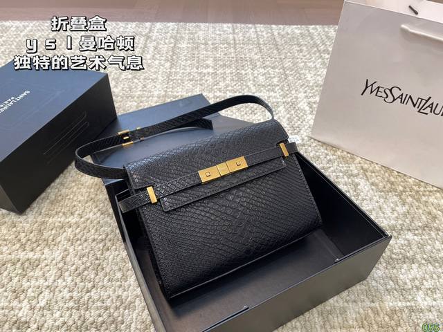 折叠盒 圣罗兰 Ysl 曼哈顿 经典系列 独特的艺术气息 颜值高 集美必入 尺寸 24 17