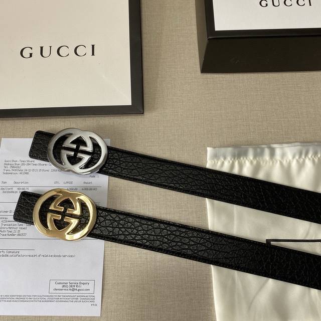 品牌：Gucci 广州原版扣 等级：原单私货.定制牛皮 专柜售、堪比正品！油边精致 电脑车线 手感柔软.实物拍摄无修饰 上身效果超好、.配专柜全套包装.送礼自带