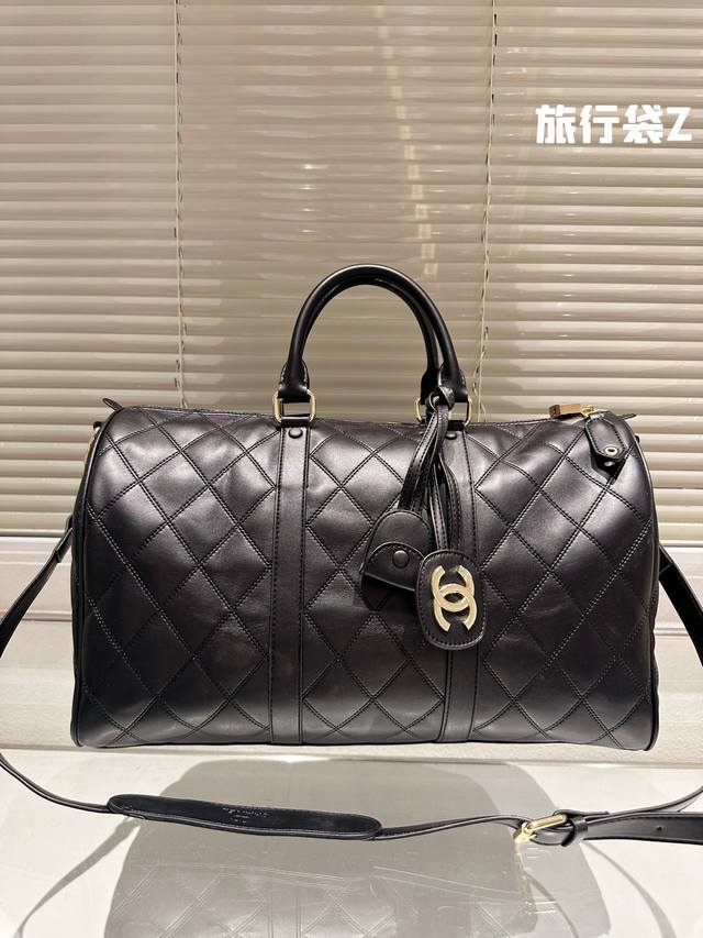 原单 中古vintage Chanel 系旅行袋单肩中古包 超大容量 出行必备 推荐尺寸45Cm