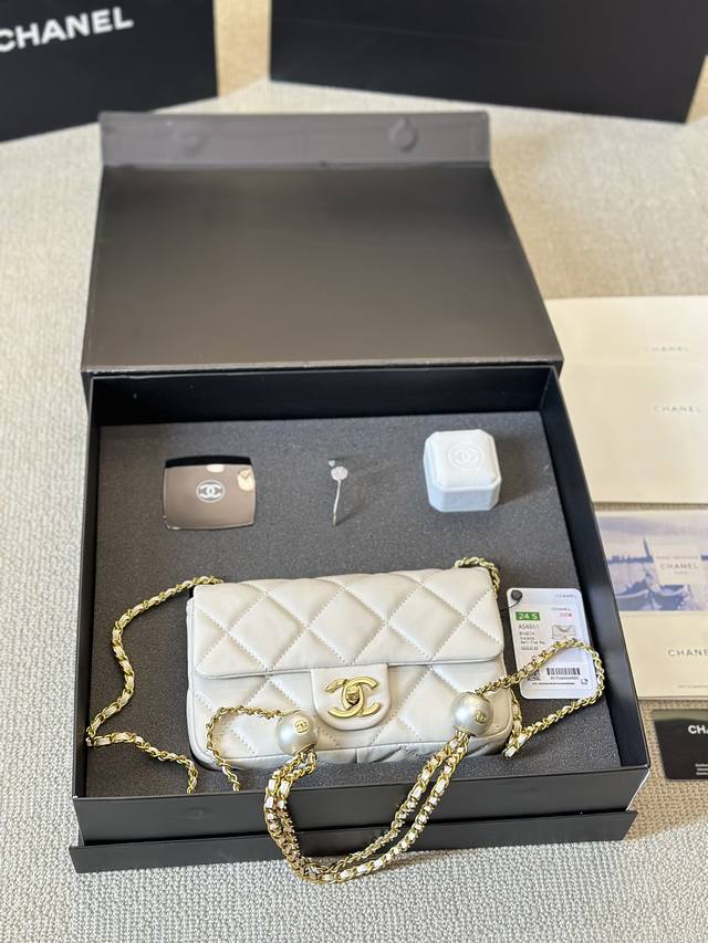 超值套盒 Chanel 珍珠 方胖子 镜子手镯戒指 高版本 无敌品质 尺寸21 15Cm