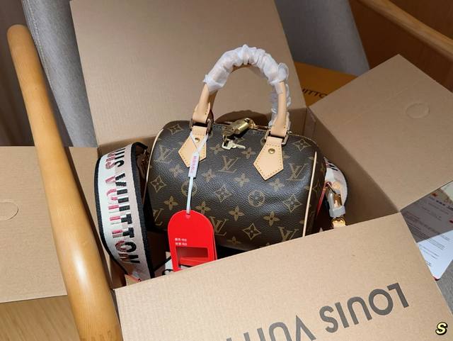 LV 路易威登 Speedy20枕头包变色皮 尺寸20cm 礼盒包装飞机箱