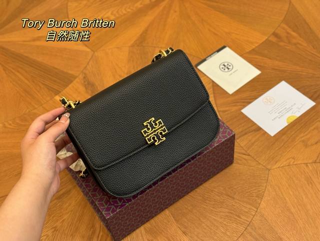 配盒 size：22.16cm TB 新款豆腐包 tory burch 双链条斜挎手提！ 托里伯奇又是一枚小可爱