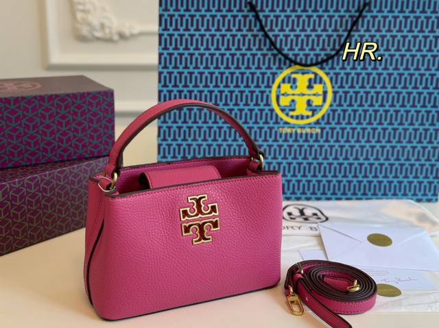 配盒 size:20×13 TB Tory Burch 手提包 托里伯奇Britten 光泽平整的表面 小巧精致的戴妃造型 一见经验 再见倾心