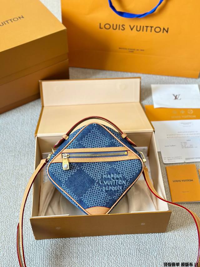 顶级原单 原版布 LV24新款牛仔 Steamer Chess 邮差包 日本中古 vintage 相机包 lv老花村上隆限定薇薇安女包LV老花限定 ！超美！好多