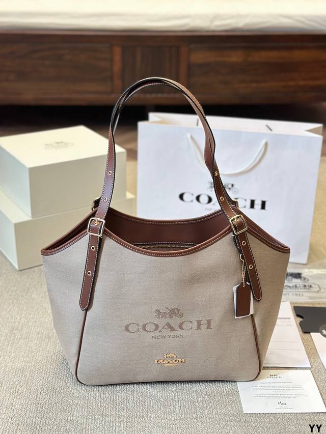 牛皮版本 蔻驰老花实用通勤包妈咪包托特包 #蔻驰 COACH #coach托特包 #蔻驰托特包 #coach#蔻驰 Coach新款 meadow shoulde