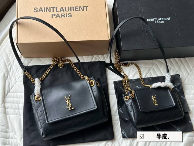 配盒 size：18*13cm 23*15cm 牛皮品质出 YSL mini NOLITA手袋 精致、可爱还很能装～ 背他真的是温柔小仙女本仙了 搜索杨树林洛丽