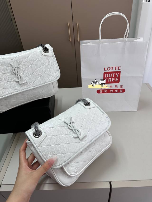 小 圣罗兰YSL Niki邮差包 简直无法拒绝 超显气质 高级感十足 集美必入款 T-20尺寸23.9.16配盒