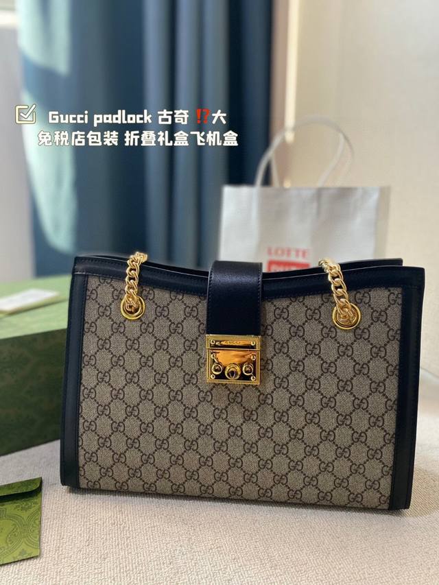 Gucci G家 Padlock 款号479197＃ 当下最火的包，犹如文艺少女的时光宝盒 多了一眼心动~不止貌美 不止方便，全新padlock还很百搭，越看越