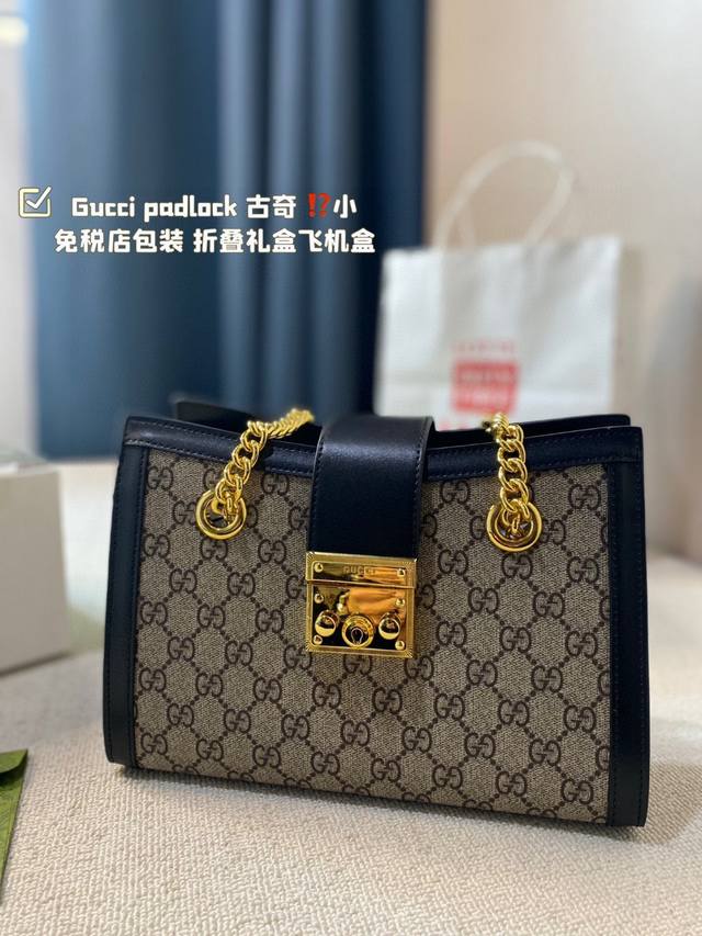 Gucci古奇g家 Padlock 款号498156＃ 当下最火的包，犹如文艺少女的时光宝盒 多了一眼心动~不止貌美 不止方便，全新padlock还很百搭，越看