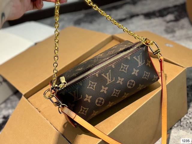 礼盒 尺寸：22*12 Louis Vuitton7月新品 Lv新款杨桃包粉粉嫩嫩超可爱