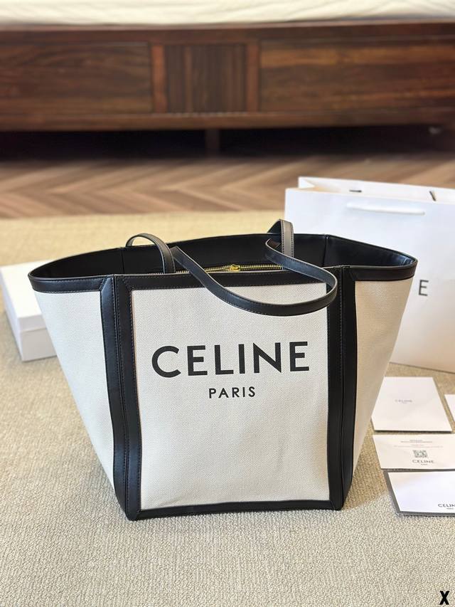 Celine 帆布托特包 小巧且实用的包总是深得人心 一款可手提可斜挎的帆布亚织物小托特丽 #Celine #Celine 包包#Celine 托特包 30 3