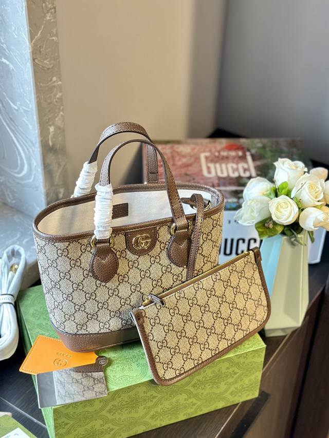 原厂皮 折叠礼盒 官网飞机箱 送小镜子gucci 新品 Tote 菜篮子 购物袋手提托特斜挎单肩多用 定制面料logo五金原版一比一品质 炒鸡百搭实用的一款 喜