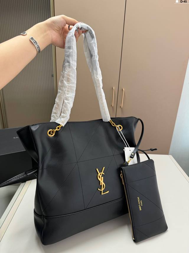 Ysl圣罗兰jamie托特包 Saint Laurent 爆款包 Jamie 皮质细腻韧性强 D-45尺寸32.9.30折叠盒