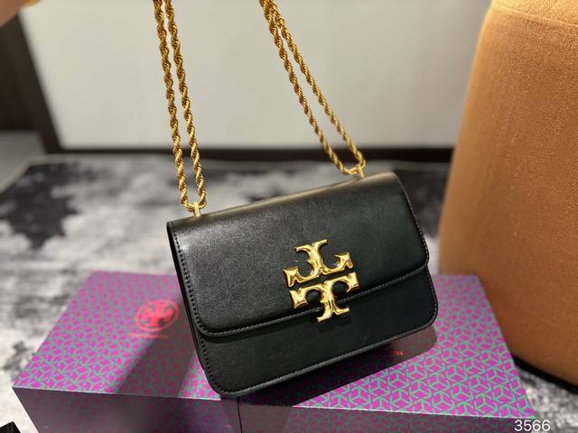 折叠盒 Tory Burch 托里伯奇 新款风琴包 牛皮 手感超级好 美国时尚生活品牌 特质包盖压logo 链条不褪色 绗缝工艺 大气脱俗 皮质感超级好 上身效