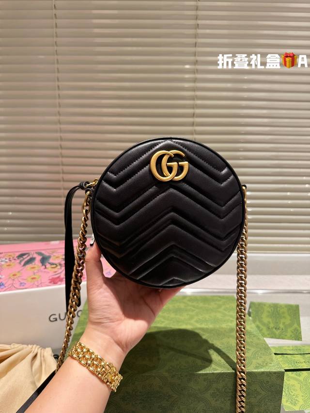 原单 全套礼盒包装 Size：18Cm Gg Marmont 方胖子 Gucci新款小可爱震撼来袭 宝宝们 绝对绝对的下一个爆款！