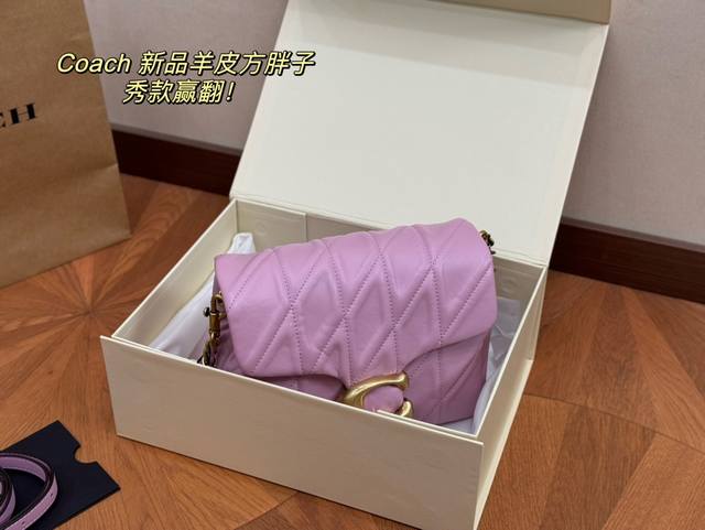 配折叠盒 Size：20*15Cm 百搭神器 Tabby 蔻驰 酒神新品 Quilted Tabby方胖子 链条版tabby 这你能忍住 满满的小细节