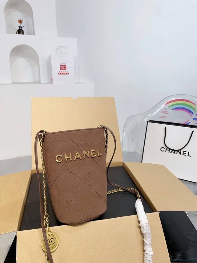 折叠礼盒 Chanel 香妹儿 新品 金币mini 水桶包 时装 休闲 不挑衣服 尺寸12*18Cm