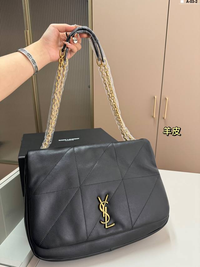 Ysl圣罗兰jamie托特包 羊皮 Saint Laurent 爆款包 Jamie 皮质细腻韧性强 A-03-2尺寸33.9.25折叠盒