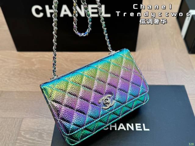 香奈儿woc 发财包 Chanel Trendy Cc Woc 美貌 便携 重量轻 低调 奢华 优雅 时尚 非常百搭有气质 真是可盐可甜 又a又飒 尺寸19 1