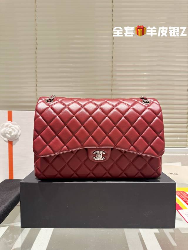 全套包装 Chanel 香奈儿经典cf 经典不过时 羊皮质地 时装 休闲 不挑衣服 尺寸30厘米