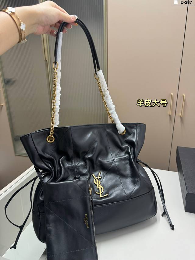 大 羊皮 Ysl圣罗兰jamie托特包 Saint Laurent 爆款包 Jamie 皮质细腻韧性强 D-287尺寸34×31 28×25配盒