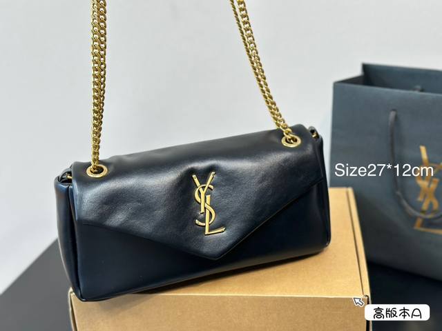 全套包装 Size：27*12Cm Ysl 新款calypso云朵腋下包 软泡泡的那帕皮云朵包 像法棍包， 但是又比法棍要百搭 优雅 好喜歡这款哦！ 軟綿綿似棉