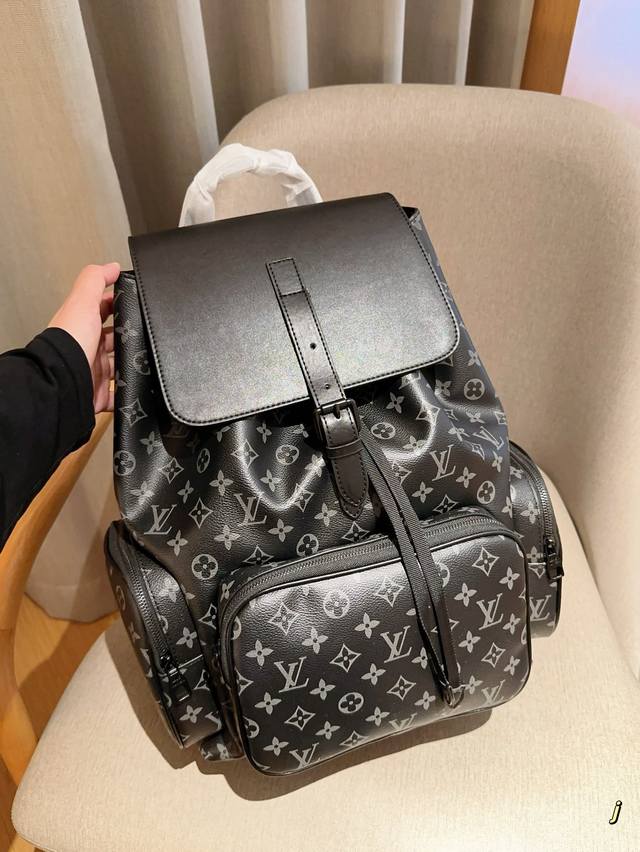 无盒 Louis Vuitton 路易威登 Lv Trio 复古链条 双肩书包双背 双肩背包 尺寸30×40