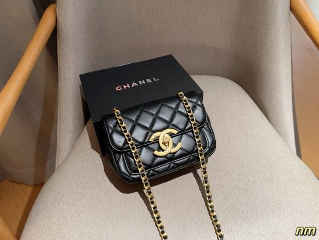 Chanel 香奈儿 24B大logo菱格链条包 尺寸20Cm 礼盒包装