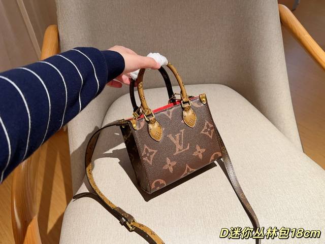 Lv 路易威登 Onthego Nano老花 Mini迷你丛林包 尺寸18×14×8 礼盒包装