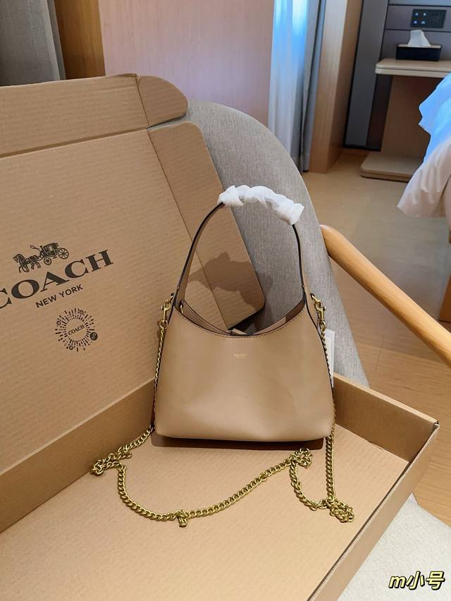 Coach 蔻驰 新款brooklyn 23号通勤托特包 布鲁克林复古腋下包链条包 尺寸23Cm 礼盒包装