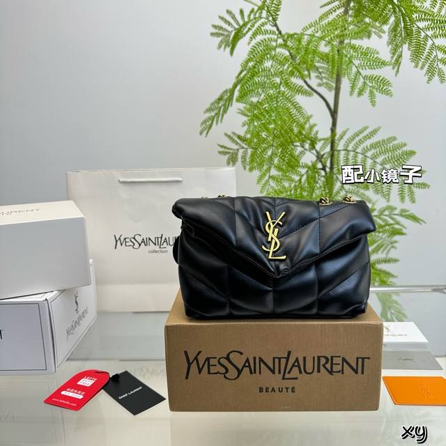 全套包装 Ysl 圣罗兰 女士puffer绗缝小羊皮 今年最值得买的秋冬包包ysl软糯的云朵包 杨幂款ysl软糯的云朵包 Loulou 包评测这款包我买来我这款