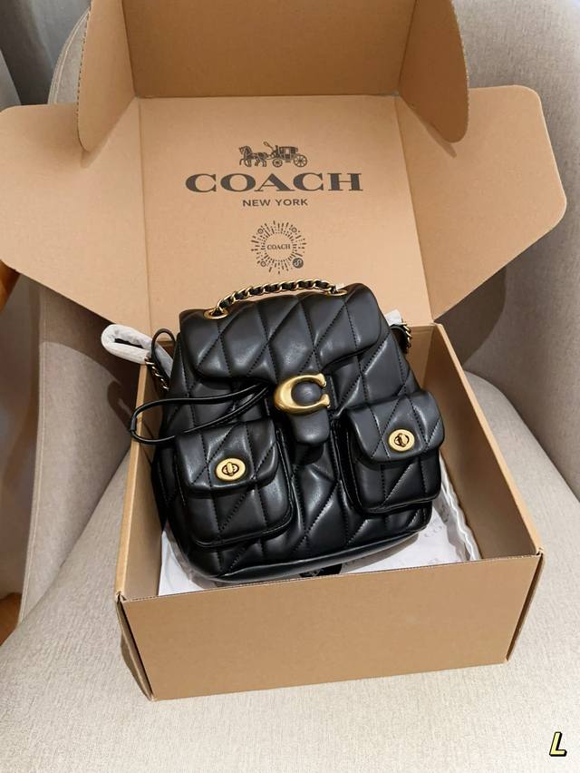 蔻驰coach 新品tabby云朵双肩包 软软糯糯奶呼呼 尺寸21×22×12 礼盒包装