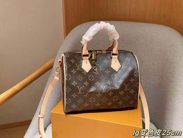 Lv 路易威登 经典25Cm变色皮枕头包 尺寸25Cm 礼盒包装