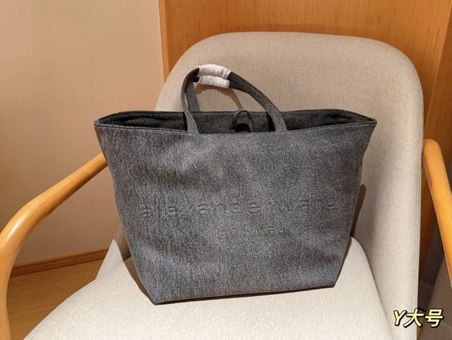 无盒 Alexanderwang 亚历山大王 牛仔丹宁购物袋托特包tote 尺寸30×29×24