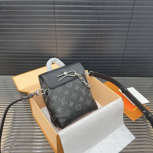 Louisvuitton 路易威登 Steamer Nano手袋 单肩包 情侣款斜挎包 采用精湛镶嵌细工，实物拍摄 原厂原版面料 配送防尘袋 折叠礼盒 18 X