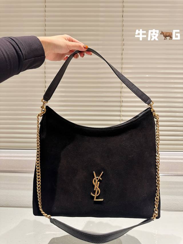 头层牛皮 Ysl 托特包 慵懒随性又好背 上身满满的惊喜 高级慵懒又随性 彻底心动的一只 Size：34.29