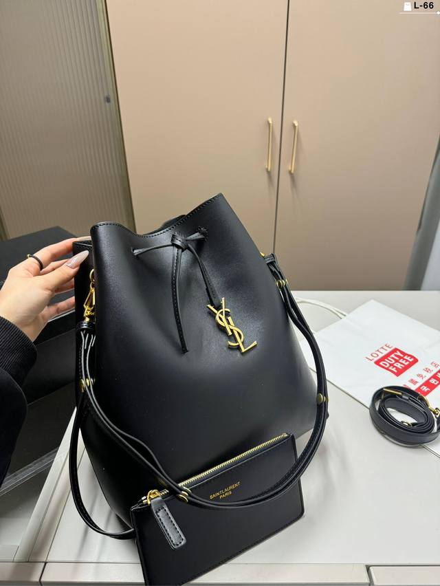 圣罗兰 Ysl 水桶包 简直无法拒绝 超显气质 高级感十足 集美必入款 L-66尺寸26.11.31配盒