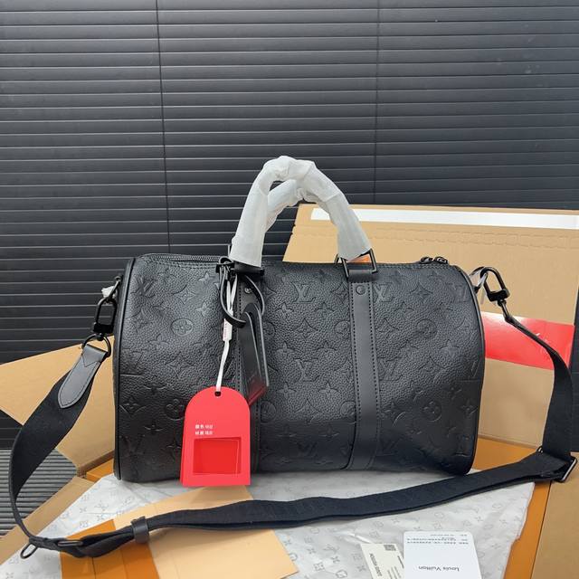 Louisvuitton 路易威登 Keepall35 旅行袋 手提包袋 机场包 采用精湛镶嵌细工，实物拍摄 原厂原版面料 配送防尘袋 礼盒 35 X 21 C