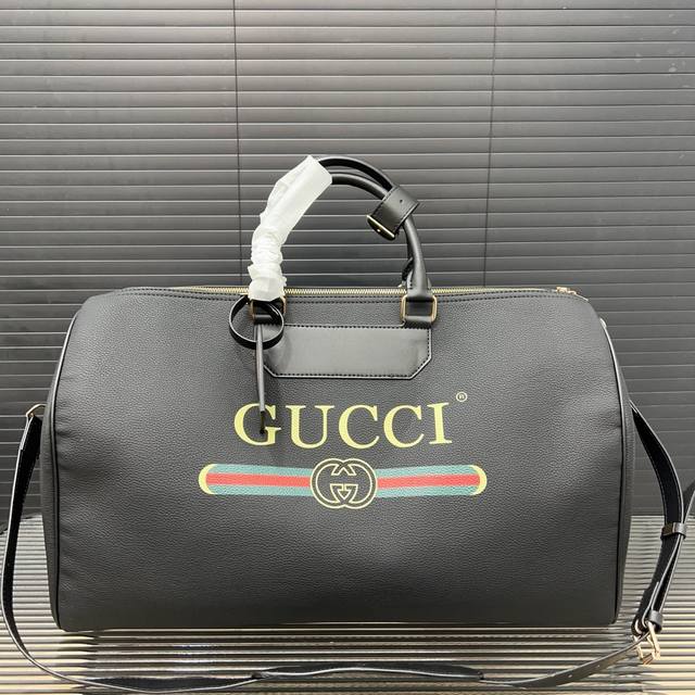 Gucci 古奇 Gg明星同款压花旅行袋 手提包袋 机场包 超大容积 采用原厂面料 实物拍摄 配送防尘袋 50 X 28 Cm。