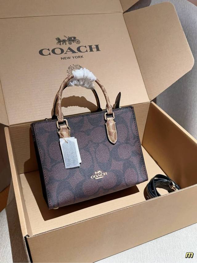 蔻驰coach 新品maggie托特包tote 尺寸24×19×11 礼盒包装