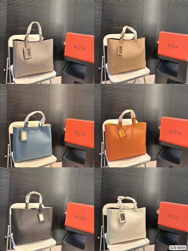 无盒 Tod'S托德斯 231托特tote 土豆丝又一设计爆品 托特菜篮子。 今年的包怎么这么让人爱不释手 今年的设计主题偏向“青春活力” 尺寸：37 33 货