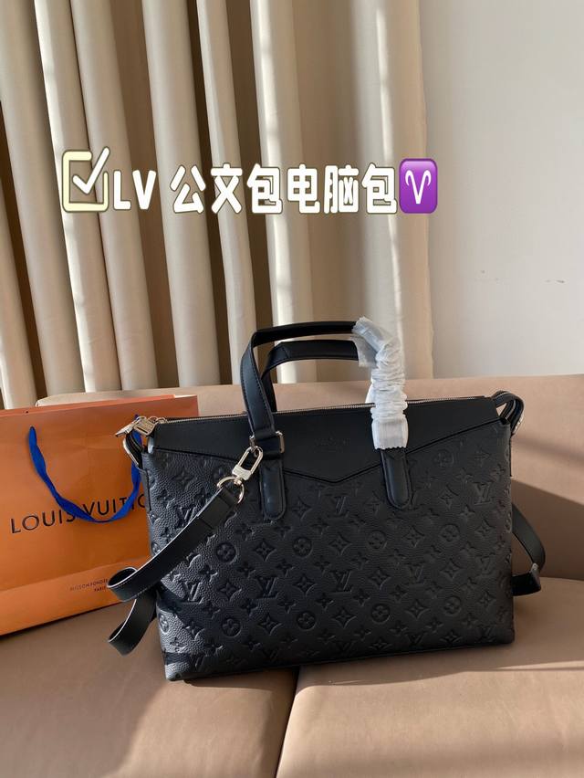 Louisvuitton 路易威登 牛皮 Exploer 通勤便携经典老花 帆布拼皮革 公文包电脑包单肩包斜挎包手提包 超大容量 经典百搭 实物拍摄 原厂原版面