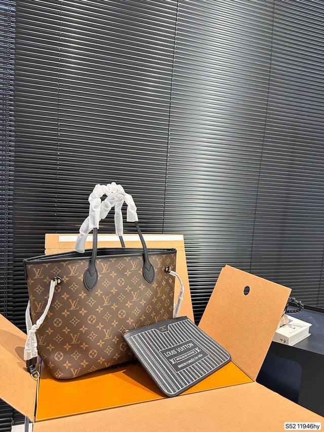 配飞机盒折叠盒子 原版复刻 Lv 双面购物袋 Neverfull Bb Upside Down 双面 Nf Bb Lv Neverfull Bb Upside