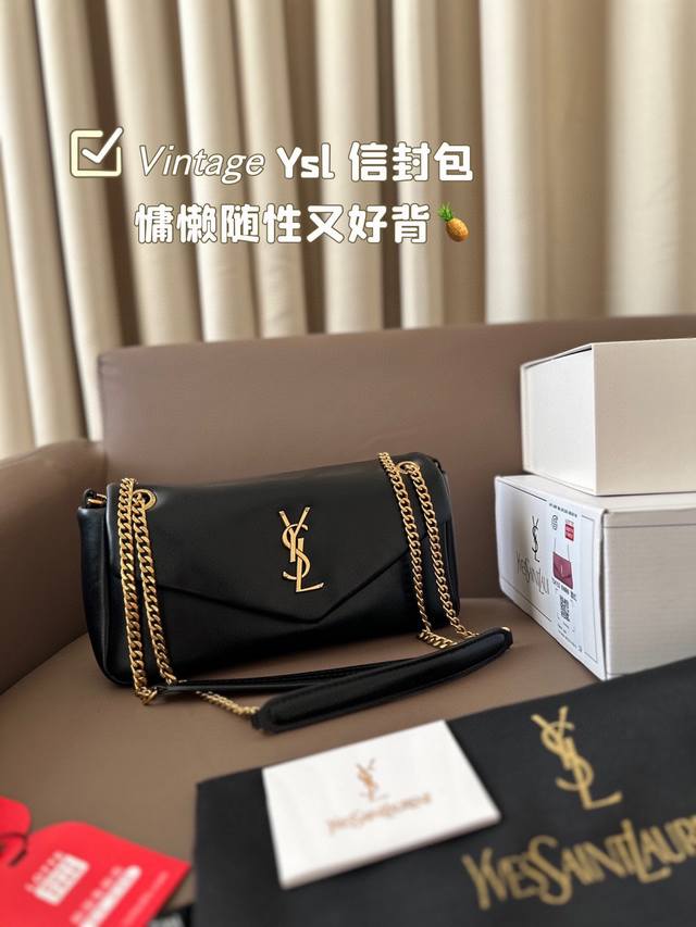 Ysl 信封包 慵懒随性又好背 上身满满的惊喜 高级慵懒又随性 彻底心动的一只 尺寸28*14