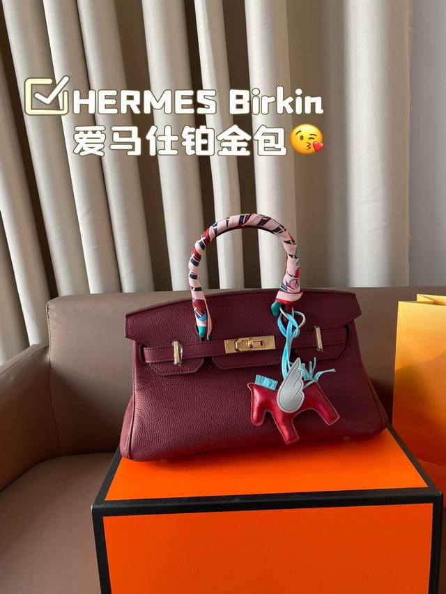 全套包装 Hermes Birkin 爱马仕铂金包 细节无敌完美 配色敲级耐看 完美适配穿搭 容量满分 上身优雅有气质 尺寸32*20